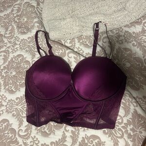 Victoria's Secret Deep Purple Lace Bra